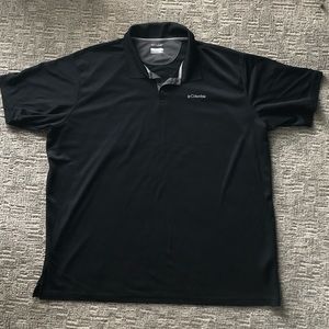 Men’s Columbia Omni-Wick black polo shirt